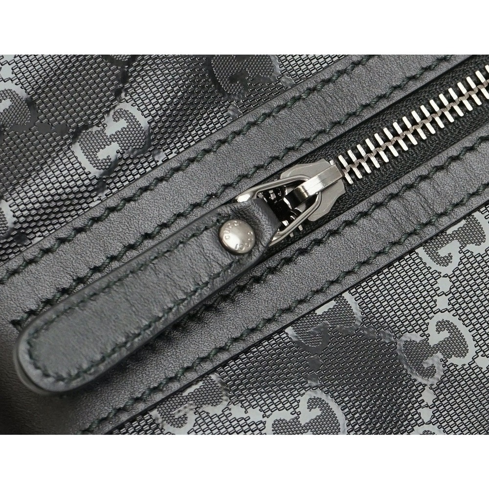 Gucci Implement Leather Flat Black Crossbody Gg B… - image 7